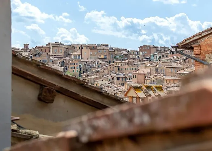 Mimosa- Loft Elegante Con Terrazza Nel Centro Di Σιένα